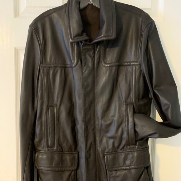 Butter soft Leather Jacket - Mens Elie Tahari - FIELD JACKET - Picture 1 of 5